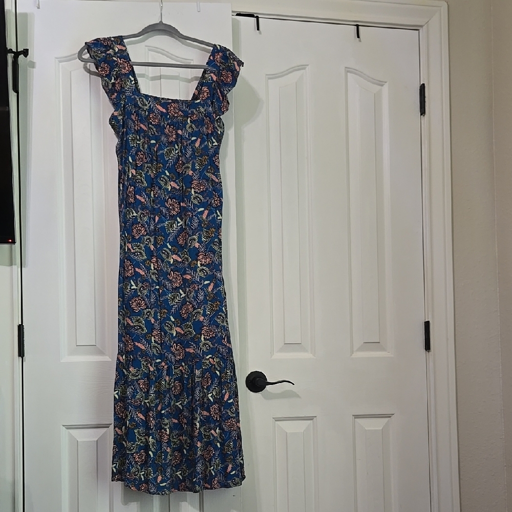 Floral Blue Dress